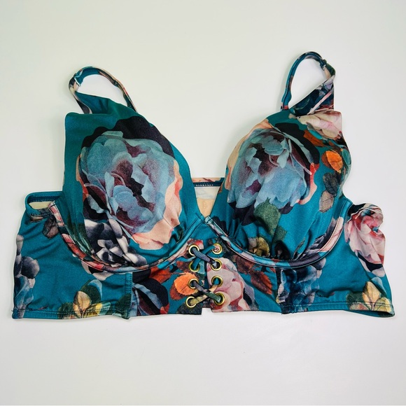 Cacique floral two piece swimsuit size 18 - Picture 7 of 9